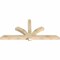 Ekena Millwork Redmond Rough Sawn Timber Gable Bracket, Douglas Fir, 72"W x 33"H x 4"D x 4"F, 11/12 Pitch GBW072X33X0404RED00RDF - alternate 2